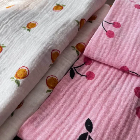 40*40 108*84 100%Cotton Printing Gauze Fabric for Bedding, Baby Cloth